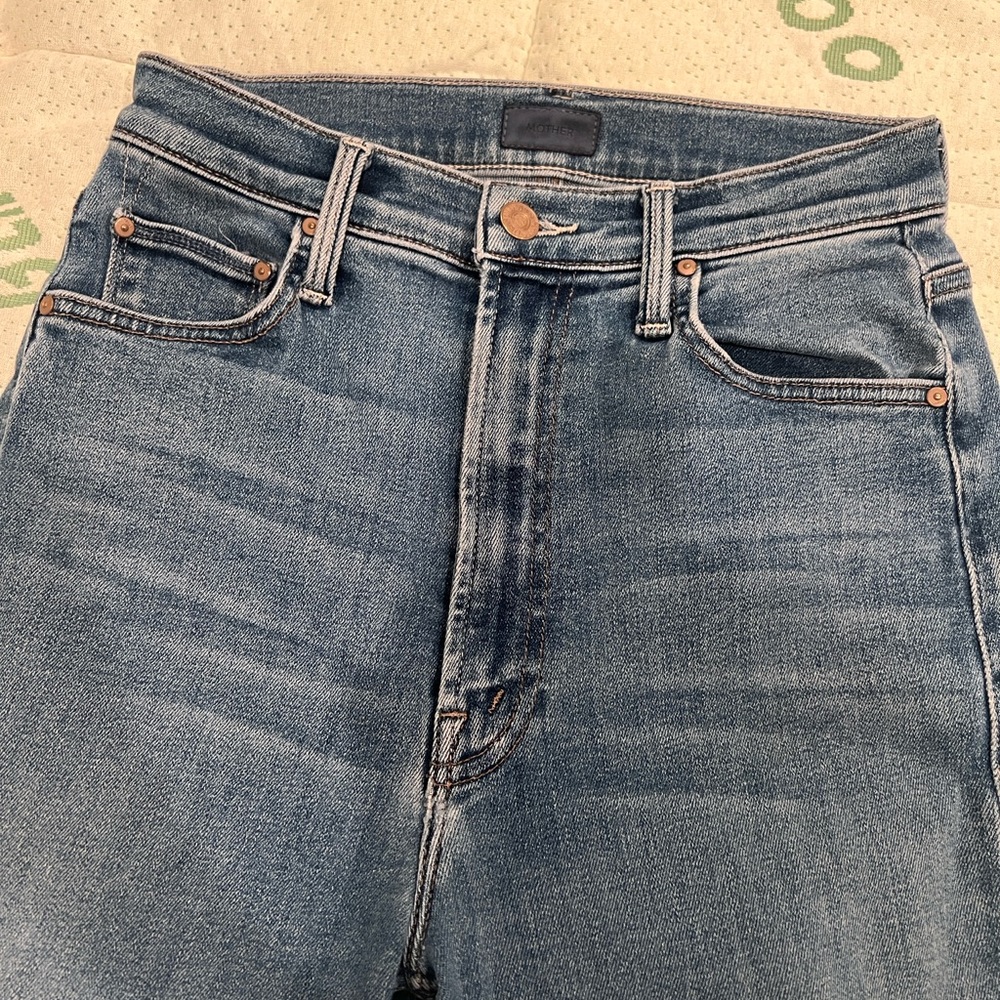 MOTHER Women's Straight Leg High Waisted Rider Skimp Jeans - 26
